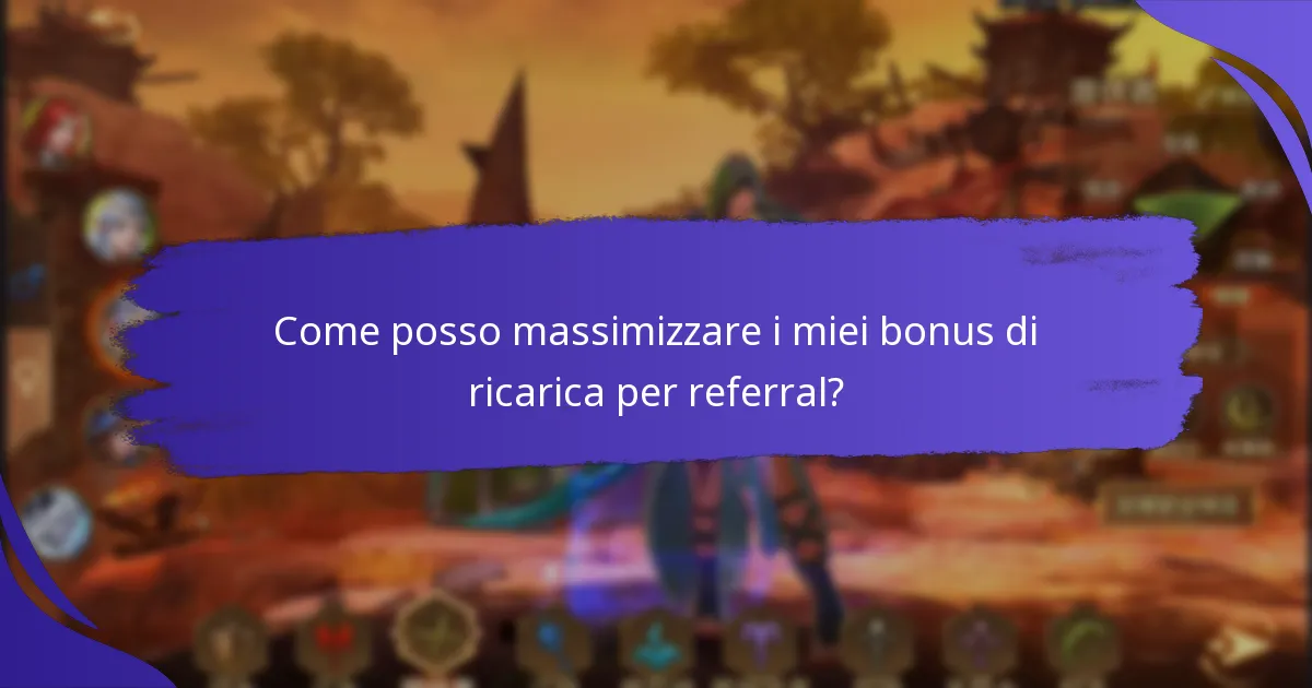 Quali tipi di bonus di ricarica per referral sono disponibili?