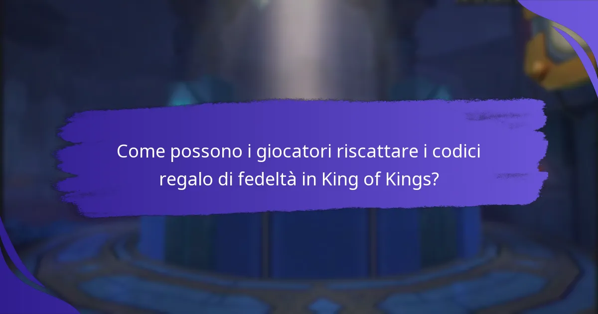Quali ricompense possono aspettarsi i giocatori a lungo termine dai codici regalo di fedeltà?