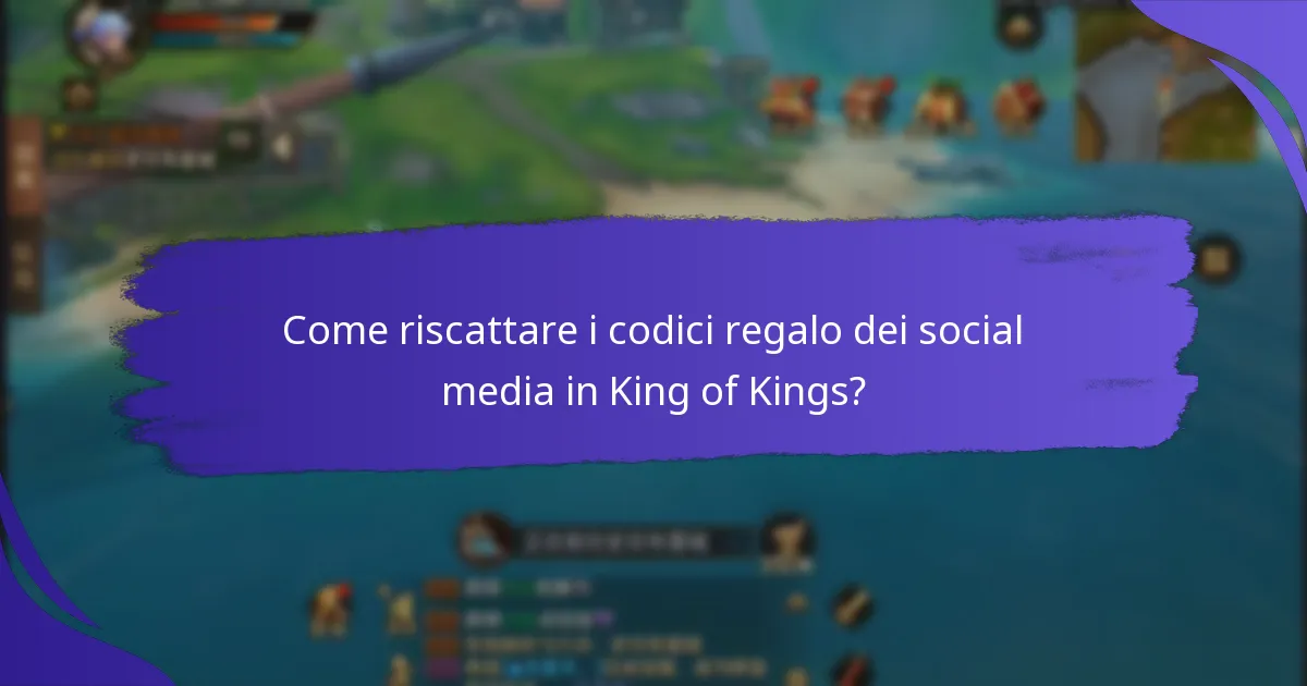 Come riscattare i codici regalo dei social media in King of Kings?