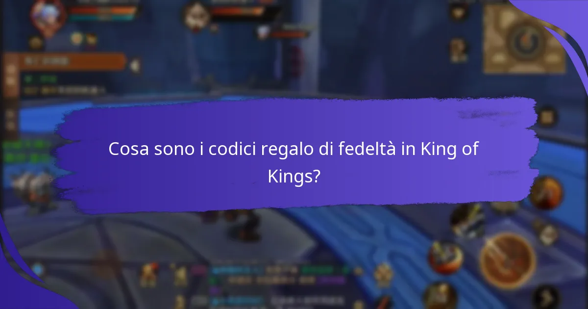 Quali codici regalo di fedeltà sono attualmente attivi in King of Kings?