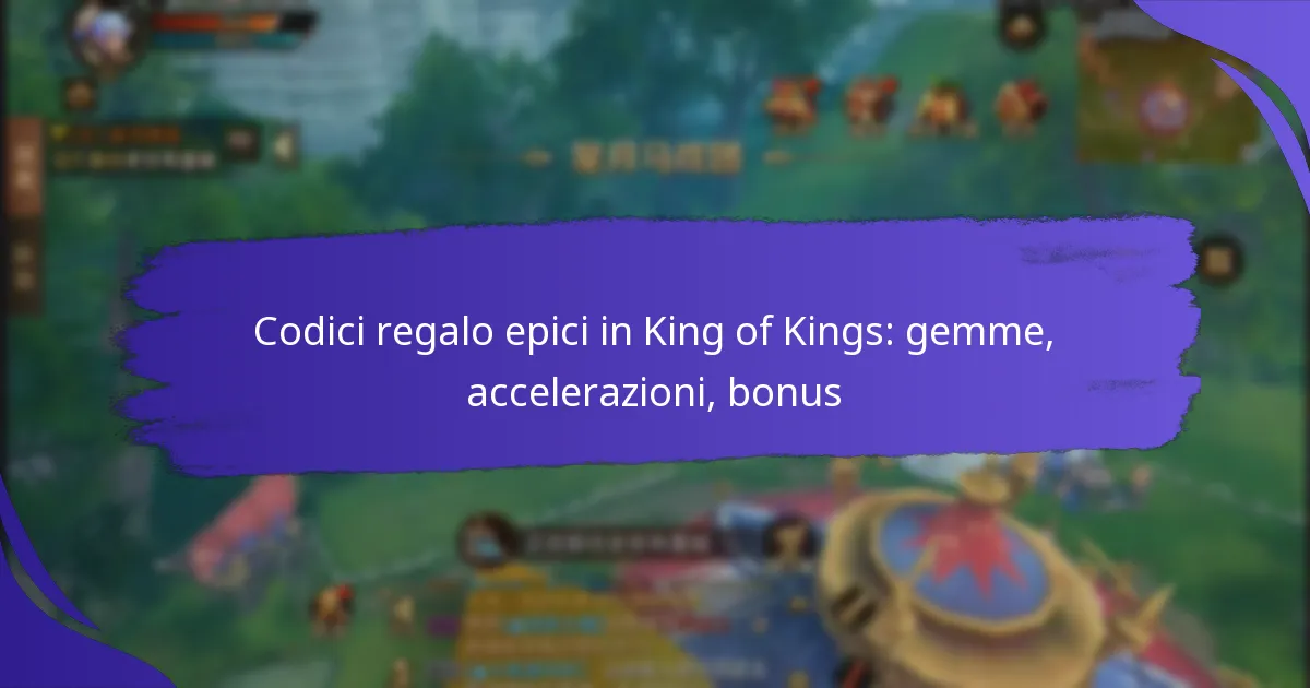 Codici regalo epici in King of Kings: gemme, accelerazioni, bonus