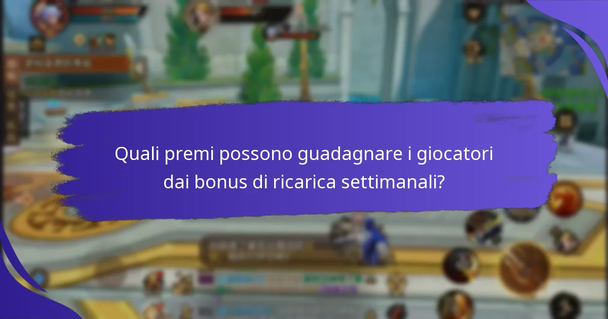 Quali sono i passaggi per partecipare ai bonus di ricarica settimanali?